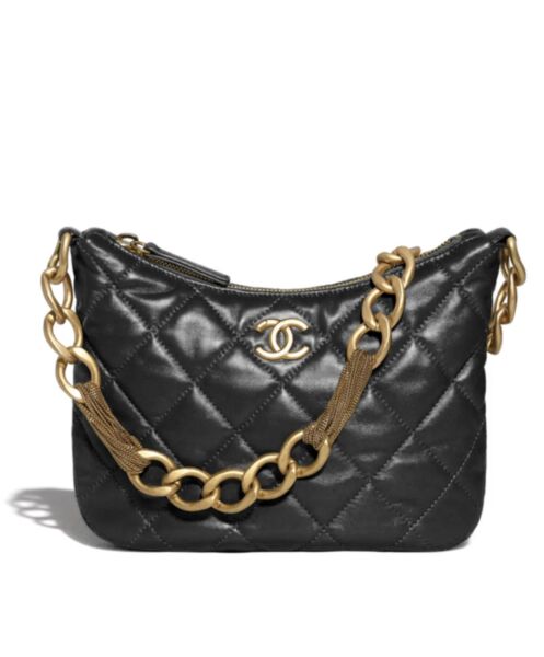 Chanel Hobo Handbag AS4220 Black