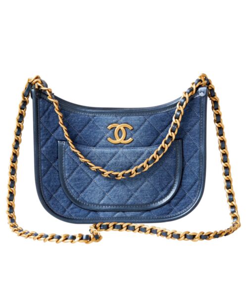 Chanel Hobo Handbag AS4666 Blue