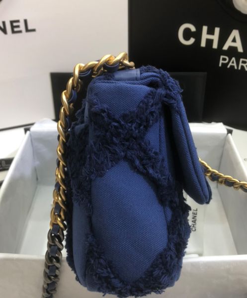 Chanel 19 Flap Bag AS1160 Dark Blue 04