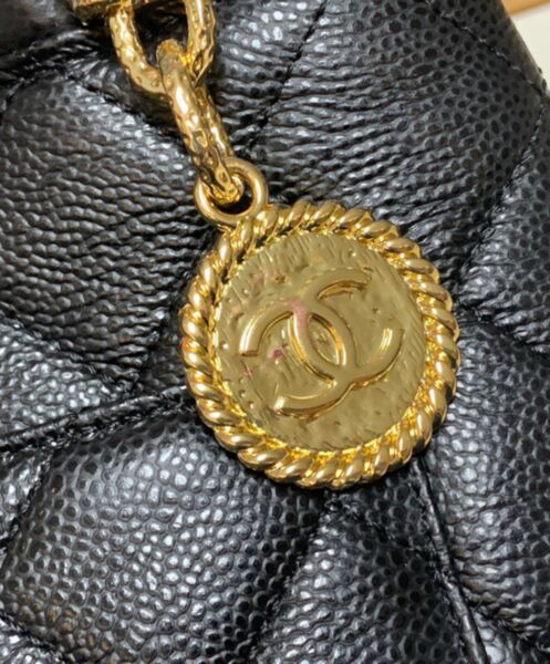 Chanel Medallion Tote Bag A25188 Black 6