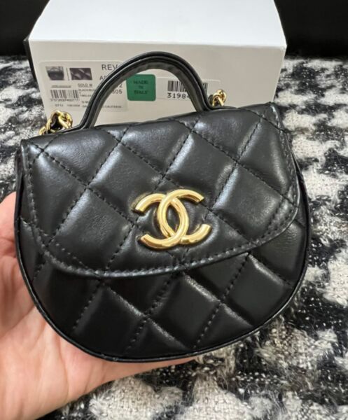 Chanel Clutch With Chain AP3378 Black 5