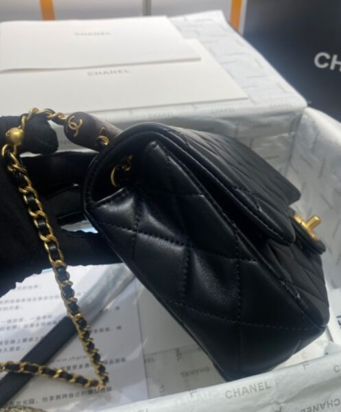 Chanel Small Flap Bag With Top Handle AS4151 Black 4