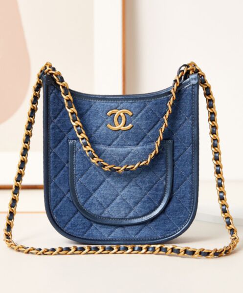 Chanel Hobo HandBag AS4532 Blue 2