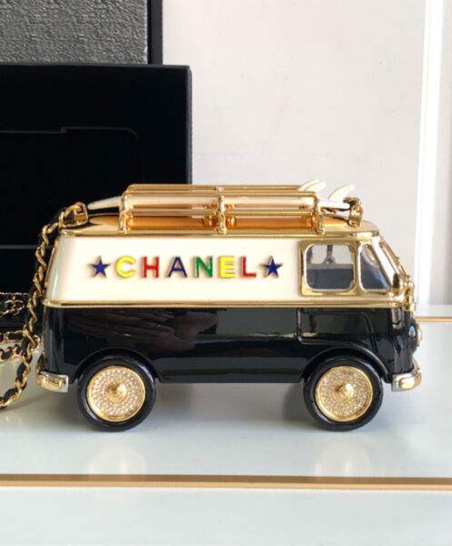 Chanel Mini Van Minaudiere AS4590 Black 4