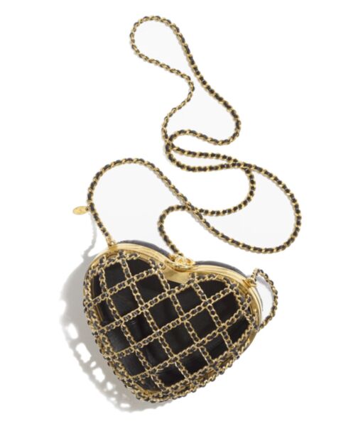 Chanel Heart Minaudiere AS4027 Black