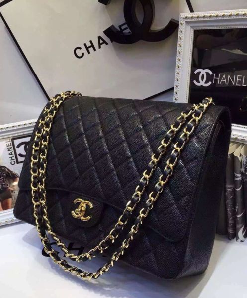 Chanel Women's Classic Jumbo Flap Bag A58601 Black