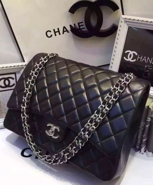 Chanel Women's Classic Jumbo Flap Bag A58601 Black