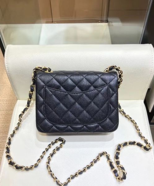 Chanel Mini Classic Boy Flap Bag A01115 Black