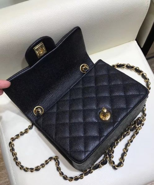 Chanel Mini Classic Boy Flap Bag A01115 Black