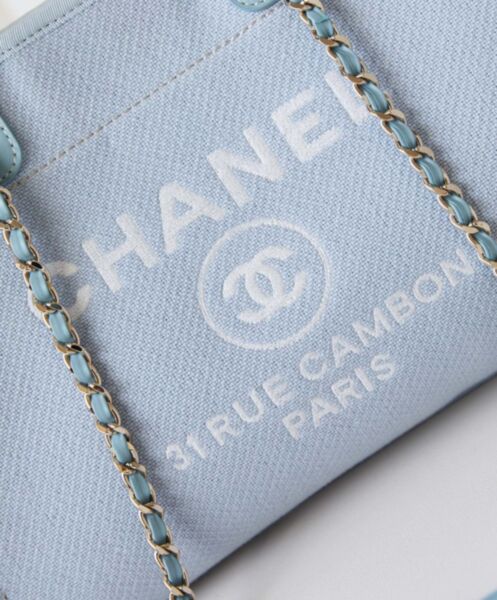 Chanel Shopping Bag AS3351 Blue 8