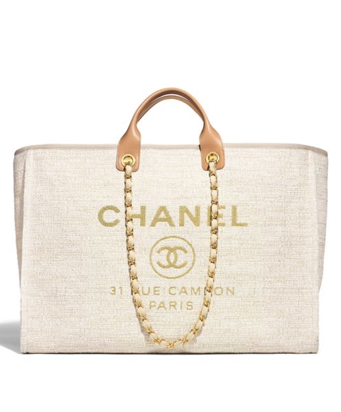 Chanel Canvas Large Deauville Tote A66942 