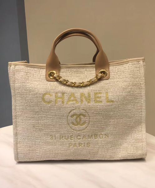 Chanel Canvas Large Deauville Tote A66942