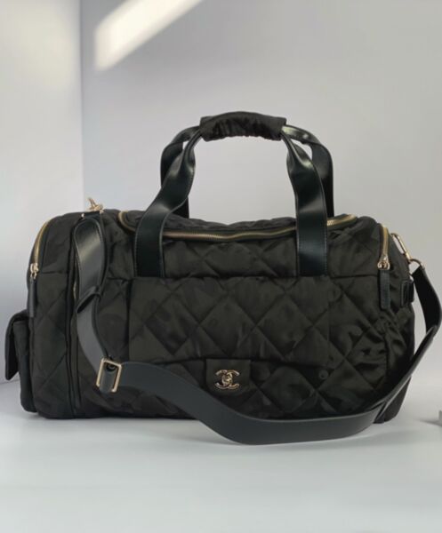 Chanel Neige Two-in-One Duffle/Backpack Black 2