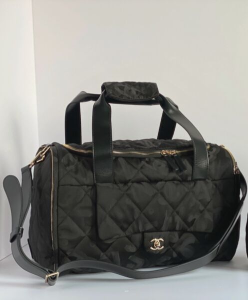 Chanel Neige Two-in-One Duffle/Backpack Black 3