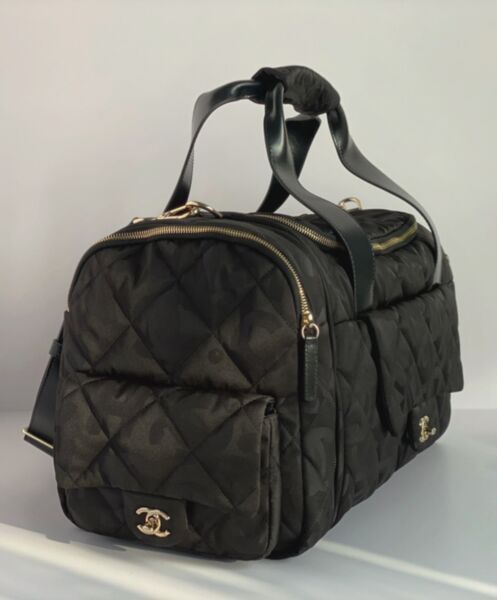 Chanel Neige Two-in-One Duffle/Backpack Black 6