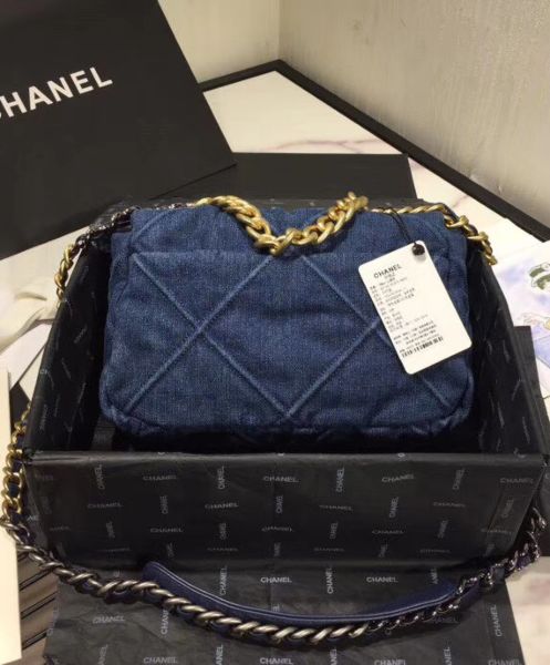 Chanel 19 Flap Bag AS1160 Blue