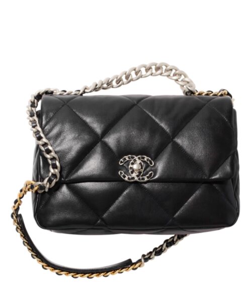 Chanel 19 Large Handbag AS1161 Black