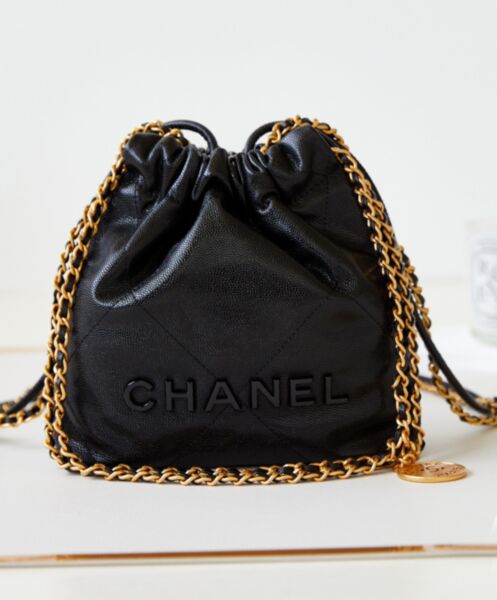 Chanel 22 Mini Handbag AS3980 Black 2