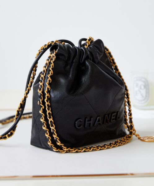 Chanel 22 Mini Handbag AS3980 Black 3