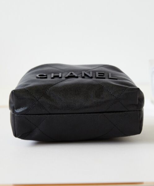 Chanel 22 Mini Handbag AS3980 Black 7