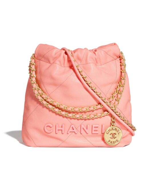 Chanel 22 Mini Handbag AS3980 Pink
