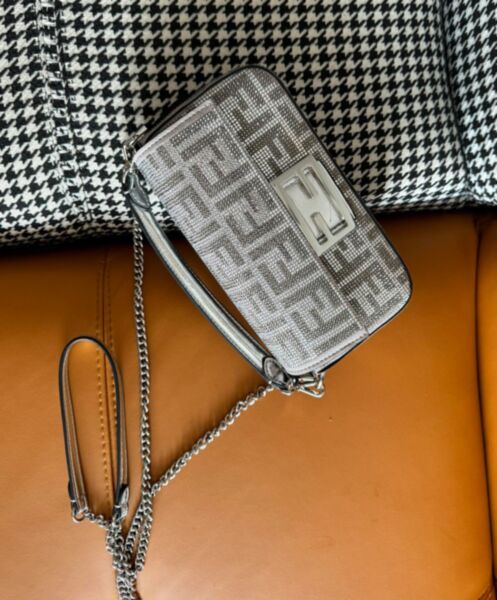 Fendi Baguette Mini 8BS017 Silver 4