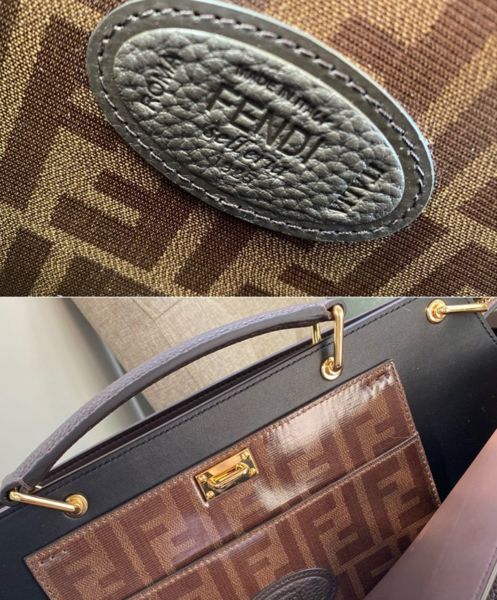 Fendi Peekaboo Iconic Essential Calf Leather Bag 7VA476 