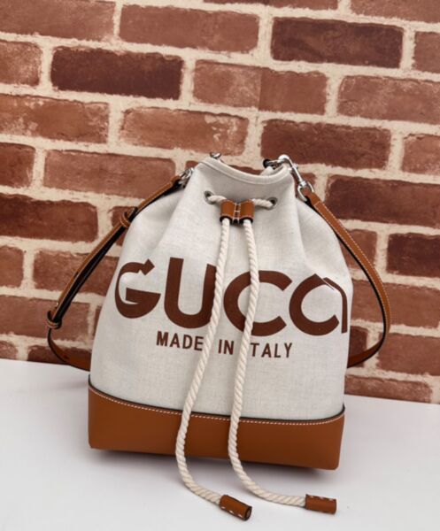 Gucci Small Shoulder Bag With Gucci Print 772856 Coffee 2