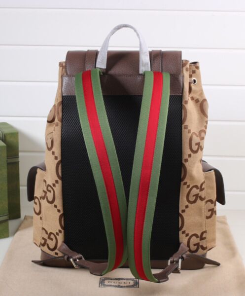 Gucci Backpack With Jumbo GG Dark Coffee 4