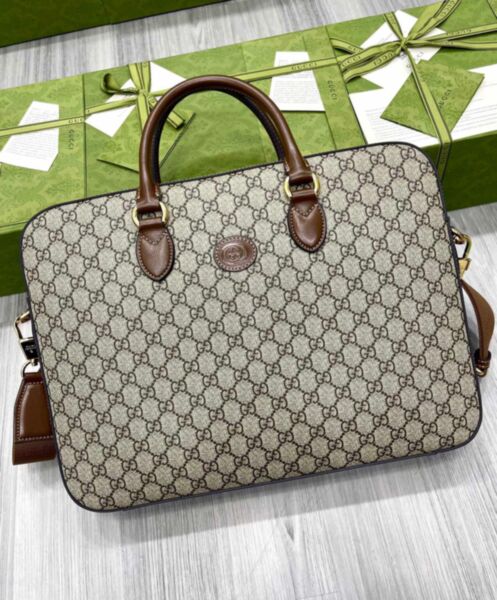 Gucci Business Case With Interlocking G 674140 Coffee 2
