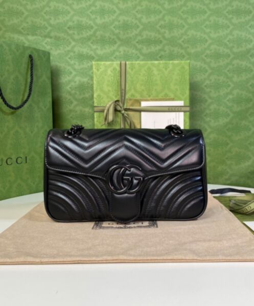 Gucci GG Marmont Small Shoulder Bag Black 2