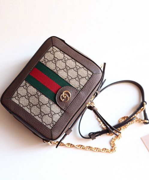 Gucci Ophidia GG mini shoulder bag 602576 Dark Coffee