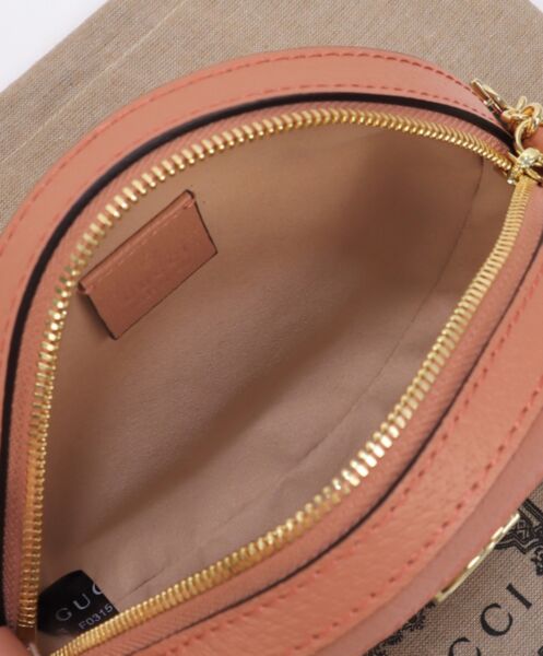 Gucci Ophidia GG Mini Round Shoulder Bag 550618 Pink 10