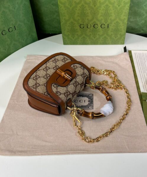 Gucci Bamboo 1947 Mini Top Handle Bag 735116 Coffee 3