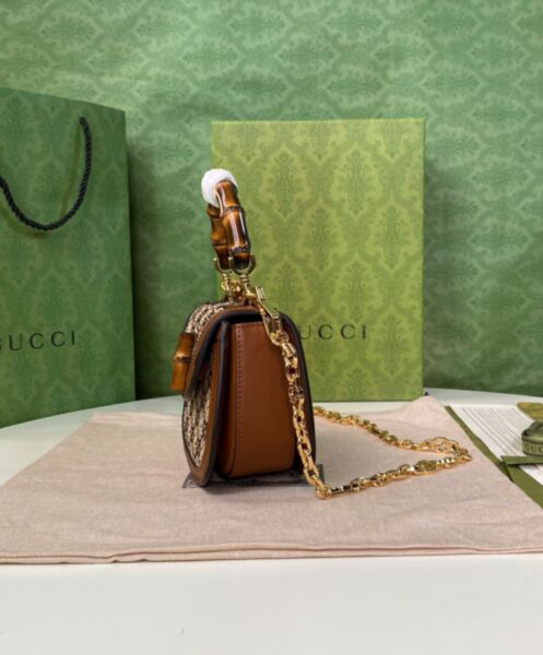 Gucci Bamboo 1947 Mini Top Handle Bag 735116 Coffee 4
