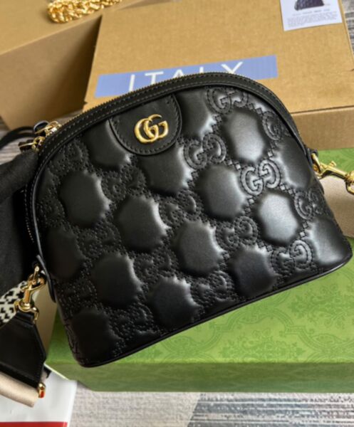Gucci Matelasse Leather Shoulder Bag 702229 Black 3