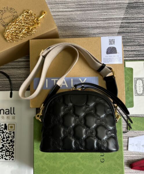 Gucci Matelasse Leather Shoulder Bag 702229 Black 5