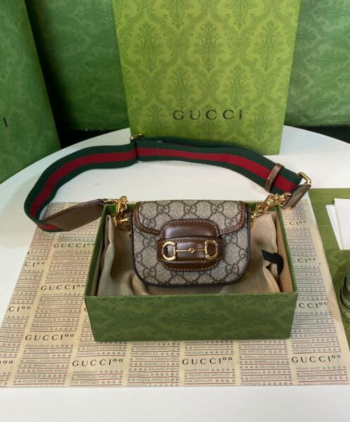 Gucci Horsebit 1955 Strap Wallet 699760 Dark Coffee 2