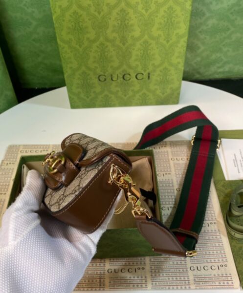 Gucci Horsebit 1955 Strap Wallet 699760 Dark Coffee 3