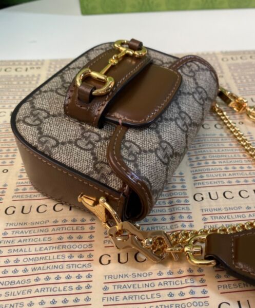 Gucci Horsebit 1955 Strap Wallet 699760 Dark Coffee 5