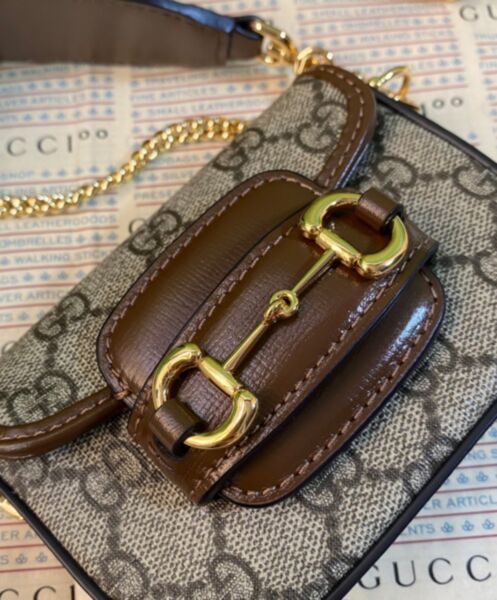 Gucci Horsebit 1955 Strap Wallet 699760 Dark Coffee 8