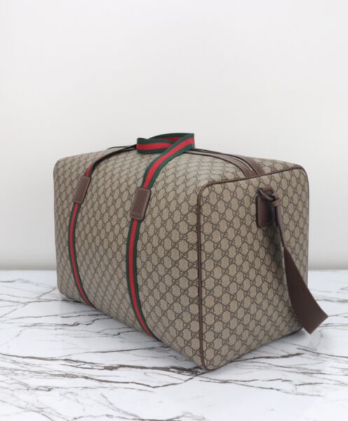 Gucci Maxi Duffle Bag With Web 760152 Dark Coffee 3