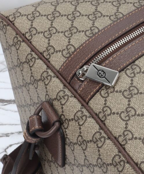 Gucci Maxi Duffle Bag With Web 760152 Dark Coffee 8