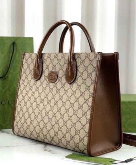 Gucci GG Small Tote Bag 659983 Coffee 3