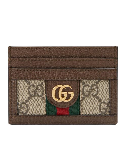 Gucci Ophidia GG card case 523159 Dark Coffee