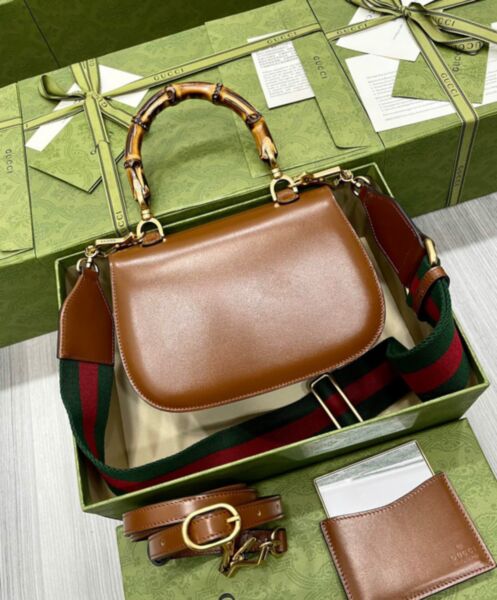 Gucci Small Top Handle Bag With Bamboo 675797 4