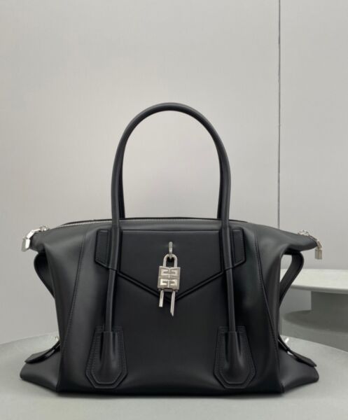 Givenchy Medium Antigona Soft Lock Handbag Black 3