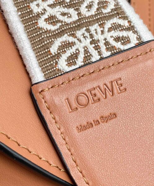 Loewe Mini Gate Dual Bag In Soft Calfskin And Jacquard 7