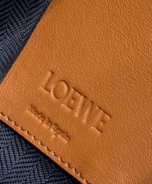 Loewe Mini Hammock Drawstring In Classic Calfskin Coffee 9