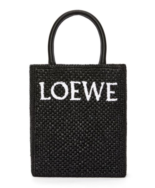 Loewe Standard A5 Tote Bag In Raffia 